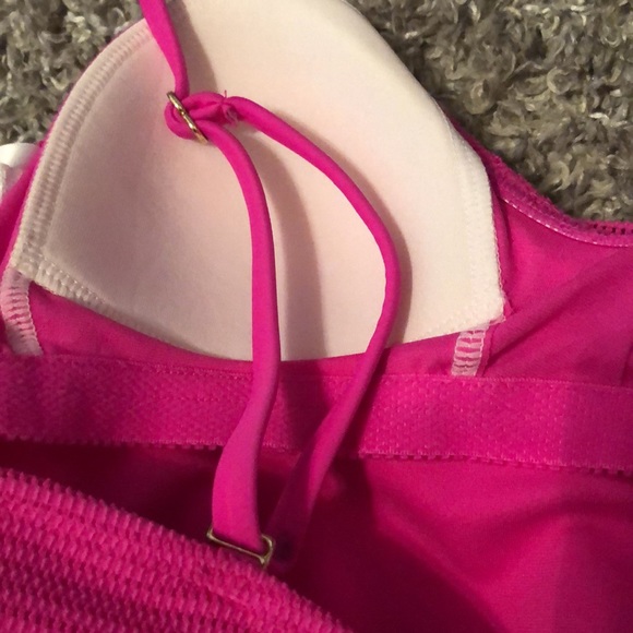 Hot Pink Cut Swimsuit - Picture 6 of 9